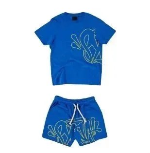15 Deep Blue Short Sleeve Set